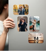 Kişiye Özel Ahşap Fotoğraflı UV Baskılı Magnet