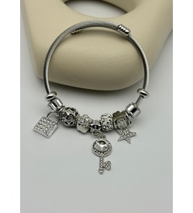 Çelik Silver Pandora Bileklik - 25-blk294
