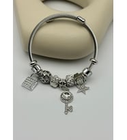 Çelik Silver Pandora Bileklik - 25-blk294