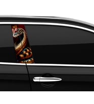 Araba Etiketleri, Tuning Kaplama, Direk Folyosu - Gold Yılan, Snake