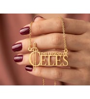 Kişiye Özel The Legend Of Kılıç İsim Kolye 925K Gümüş (Gold)