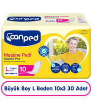 Canped Mesane Pedi L Beden Yoğun 10x3 30 Adet