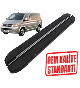 T5 CARAVELLE UZUN ŞASE 2003 2015 YILLARI ARASI ARACA ÖZEL NEVADA SİYAH YAN BASAMAK