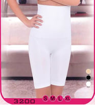 Beyaz Kadın Yüksek Bel Uzun Paçalı Toparlayıcı Korse S-XL 3200