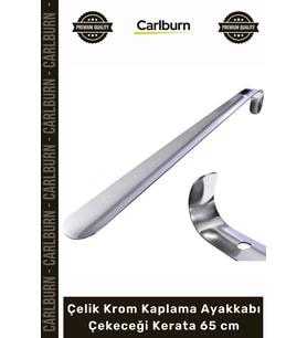 #Kerata Metal Sağlam Kaliteli Uzun Lüks Şık Yerli Çelik Krom Kaplama Ayakkabı Çekeceği Kerata 65 cm