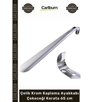 #Kerata Metal Sağlam Kaliteli Uzun Lüks Şık Yerli Çelik Krom Kaplama Ayakkabı Çekeceği Kerata 65 cm