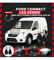 Ford Connect 2002-2013 Uzun - Kısa Far Uyumlu Şimşek Etkili Led Xenon Light Series H4