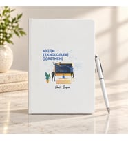 Bilişim Teknolojileri Öğretmenine İsme Özel Defter ve Kalem Seti