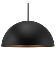 MYLİGHTS  RETRO METAL   40CM  METAL SARKIT SİYAH  İÇİ BAKIR  SARKIT AVİZE