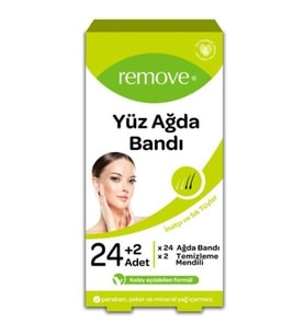 Remove Yüz Ağda Bandı 24 Lü Set İnatçı Ve Sık Tüyler