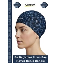 #Bone Uzun Saç Kaymaz Su Geçirmez Sızdırmaz Yüzücü Havuz Deniz Bonesi Elastik Bez Yüzme Şapkası
