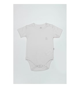 Bistyle Organik Natural Basic Style Yarım Kol Body Bs17103 Beyaz