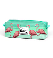 Coral High Su Yeşili Flamingo Desenli Kalem Çantası 22382