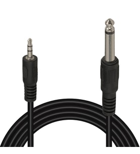 Powermaster 6.3 Mm Gitar to 3.5 Mm Stereo Ara Kablo 1.4 Metre 6.3 mm Dişi Girişi 3.5mm Erkek Girişe Çevirme Kablosu