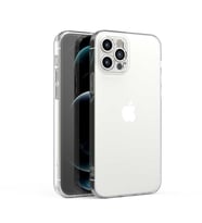Apple iPhone 12 Pro Max Kılıf Kamera Korumalı Süper Silikon Kapak (Renksiz)
