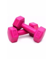 Plastik Dambıl Seti Pembe Renk 1 Kg x 2 Adet