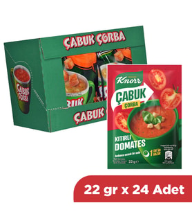 Knorr Çabuk Çorba Kıtırlı Domates 22 gr x 24 Adet