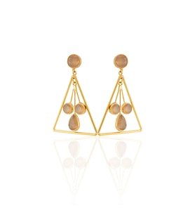 Kadir Jewellery 22 Ayar Altın Kaplama Kadın Sallantılı Küpe -El İşçiliği Ve Hipoalerjenik Küpe