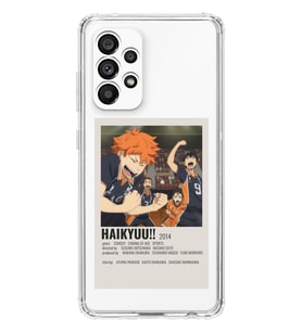 Samsung Galaxy A52 Uyumlu Haikyuu!! Poster Tasarımlı Şeffaf Telefon Kılıfı