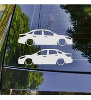 Focus Sedan MK3 2011 Kelebek Cam Oto Sticker 17 CM 2 Adet