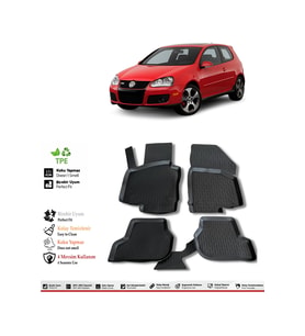 Volkswagen Golf 5 2004 Model 4D Havuzlu Paspas