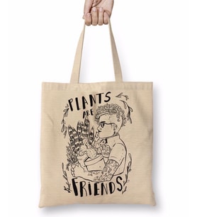 Plants Are Friends Bez Çanta Uzun Saplı
