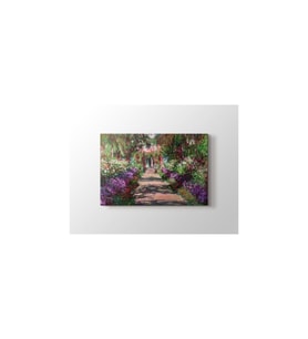 DBSanatevi Claude Monet - Garden Path Giverny Tablo 50 X 50 cm