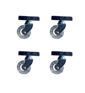 Furç Uzun-Sunta Bilyalı Teker - 20x50 - Şeffaf - 18MM HKS189 - 4 Adet