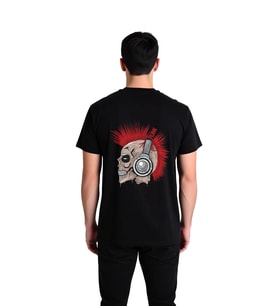 Punk Müzik Ruhuna Saygı Baskılı Erkek Tişört