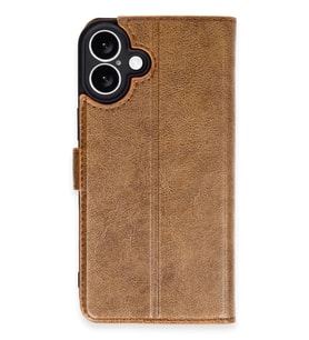 iPhone 16 Kılıf Trend S Plus Kapaklı Kılıf - Taba