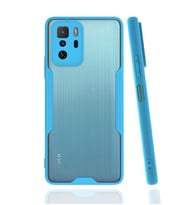 Xiaomi Poco X3 GT Kılıf Zore Parfe Kenarları Pastel Renk Silikon (Mavi)