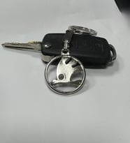 Skoda 3D Gümüş Renk Oto Anahtarlık (Standart)