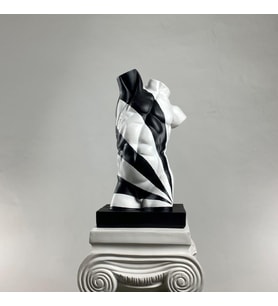 Tors 'White Rise' Dekoratif Heykel, Pop Art Roma Yunan Heykelleri