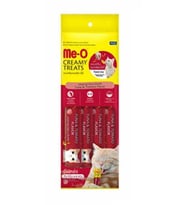 Me-O Creamy Treats Ton Balığı Ve Domatesli Kedi Ödül Maması 15 gr x 4 (Kırmızı)