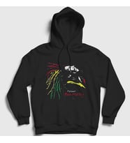 Presmono Unisex Siyah Forever Bob Marley Kapüşonlu Sweatshirt 264911tt