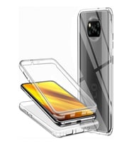 Xiaomi Poco X3 360 Kılıf Şeffaf Ön Arka Korumalı Silikon