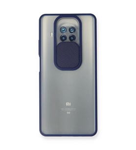 Xiaomi Mi 10t Lite Kılıf Palm Buzlu Kamera Sürgülü Silikon - Lacivert