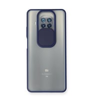 Xiaomi Mi 10t Lite Kılıf Palm Buzlu Kamera Sürgülü Silikon - Lacivert