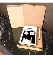 Psikolog Ahşap Kutulu Defter Kalem Set 001