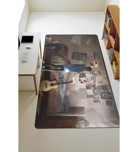 Modern Dijital Baskı Kaymaz Taban Çocuk ve Genç Odası Halısı H0446