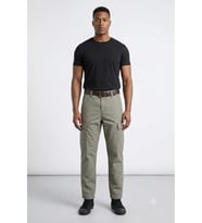 Erkek Straight Fit KHaki Kargo Pantolon - 0002