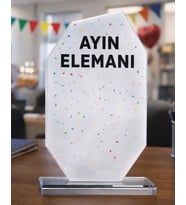 Kişiye Özel Baskılı Kristal Plaket