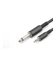 6.35Mm To 3.5Mm Gitar Kablosu 5 M - Siyah Hdx1078