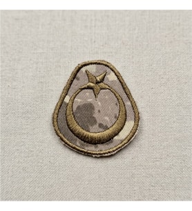 KATAR Astsubay - Uzman Çavuş Bere Kokartı - Katar Türk Birliği Orjinal Kumaş Kokart