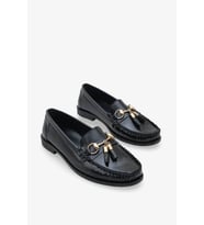 Kadın Püskül Ve Toka Detaylı Loafer 4058 (Siyah)