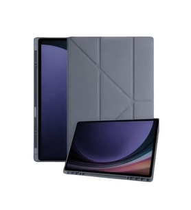 ERTAN Samsung Galaxy Tab A11 Kalemlikli Mars Tablet Kılıfı - Koyu Gri