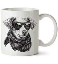 Köpek Baskılı Porselen Kupa Bardak