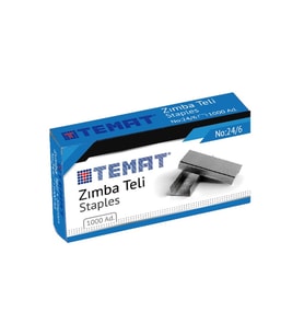 Zımba Teli 24/6 Gümüş 100'lü Paket
