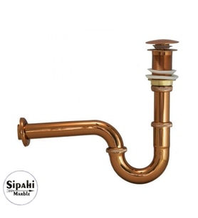 Sipahi Marble Rose Gold Lavabo Sifonu Takımı