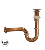 Sipahi Marble Rose Gold Lavabo Sifonu Takımı